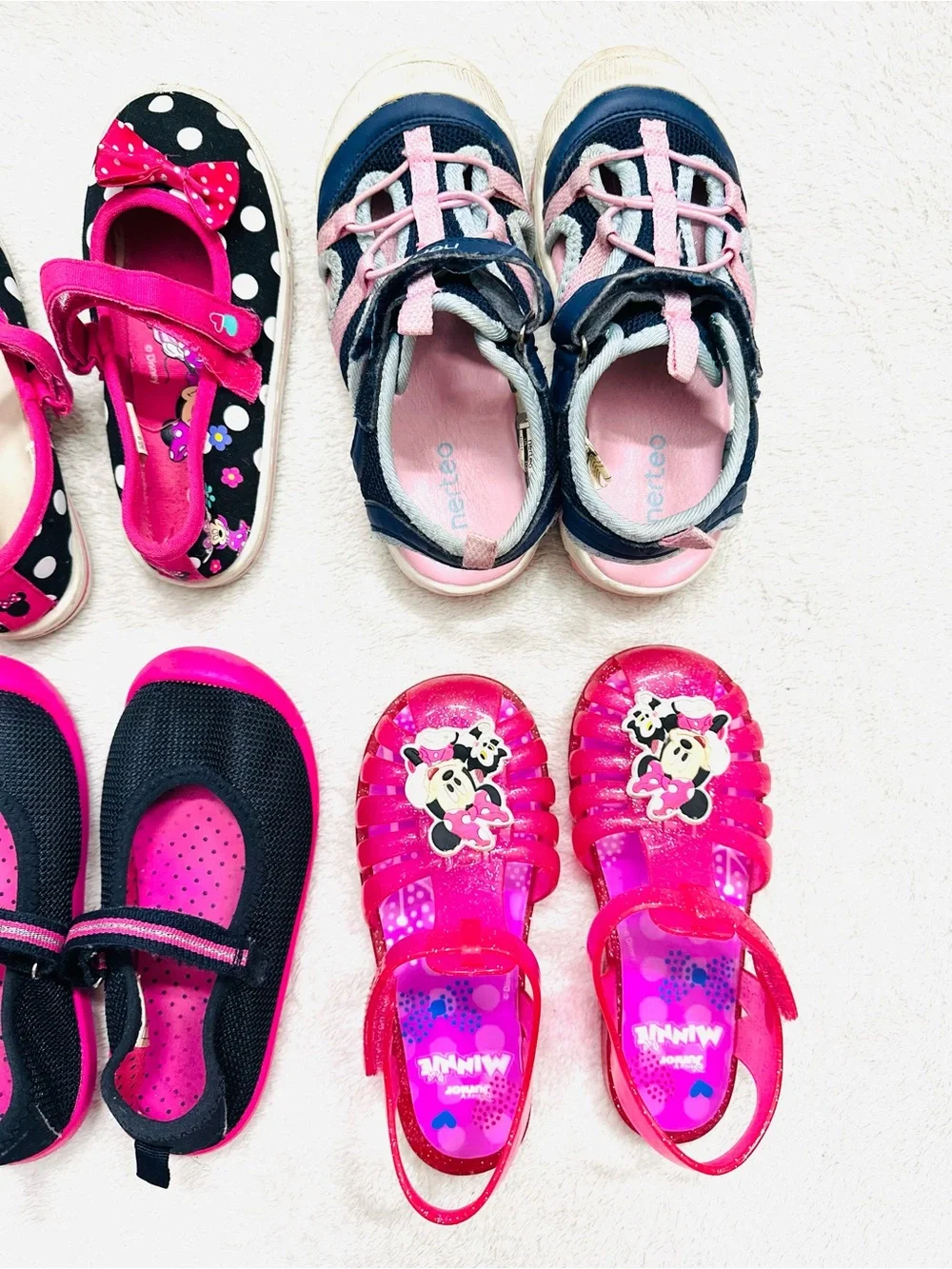 Lot Of Cute Girls Shoes Size 10/11 Disney, Carter